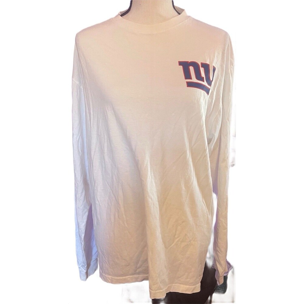NFL Pro Line White New York Giants Long Sleeve Graphic T-shirt